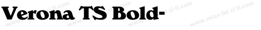 Verona TS Bold字体转换